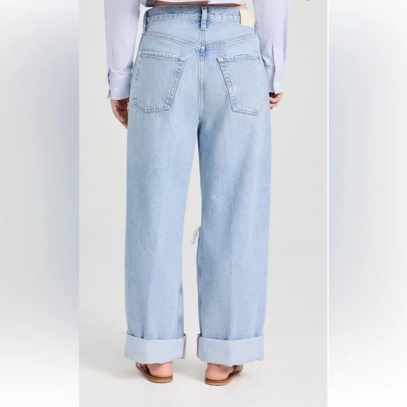 🎉HP🎉 Citizens of Humanity Ayla Baggy Cuffed Cropped Jeans in Pagoda - Picture 2 of 6